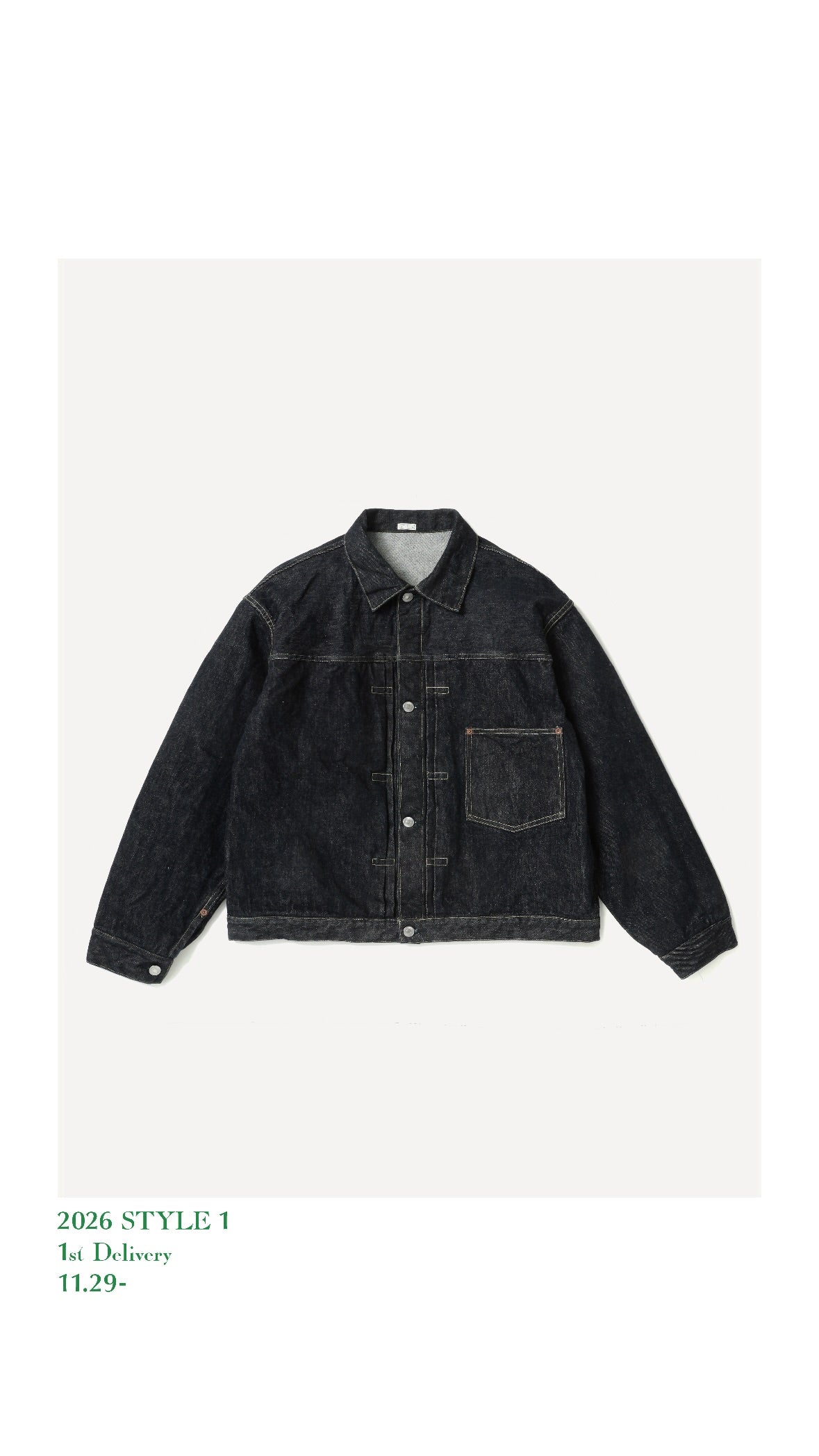 A.PRESSE 26SS 1st Type Denim Jacket